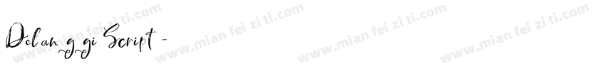 Delanggi Script字体转换